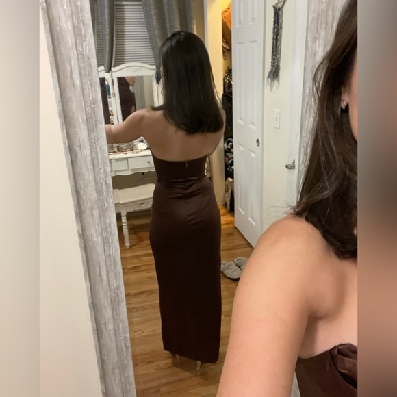 BabyBoo Everly Maxi Dress in Chocolate - Picture 6 of 8